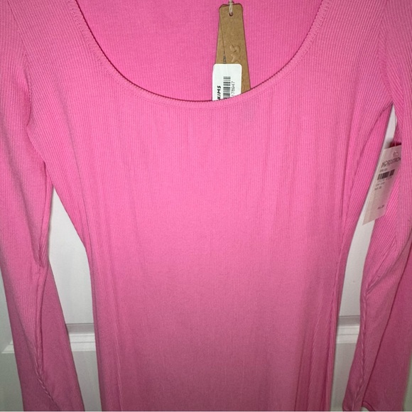 SKIMS Soft Lounge Long Sleeve Maxi Dress in Bubble Gum Pink - Picture 5 of 10